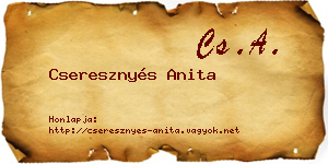 Cseresznyés Anita névjegykártya